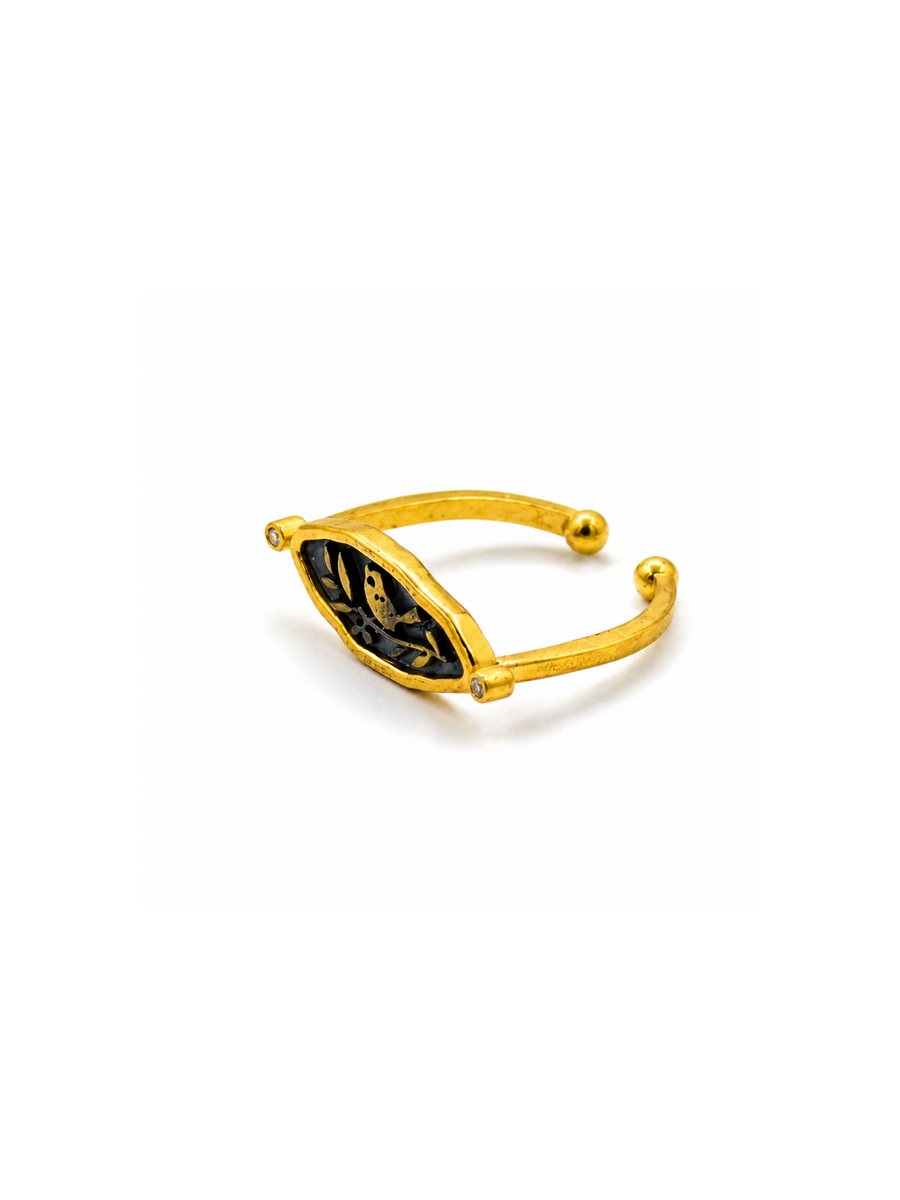 The Golden Leaf Ring