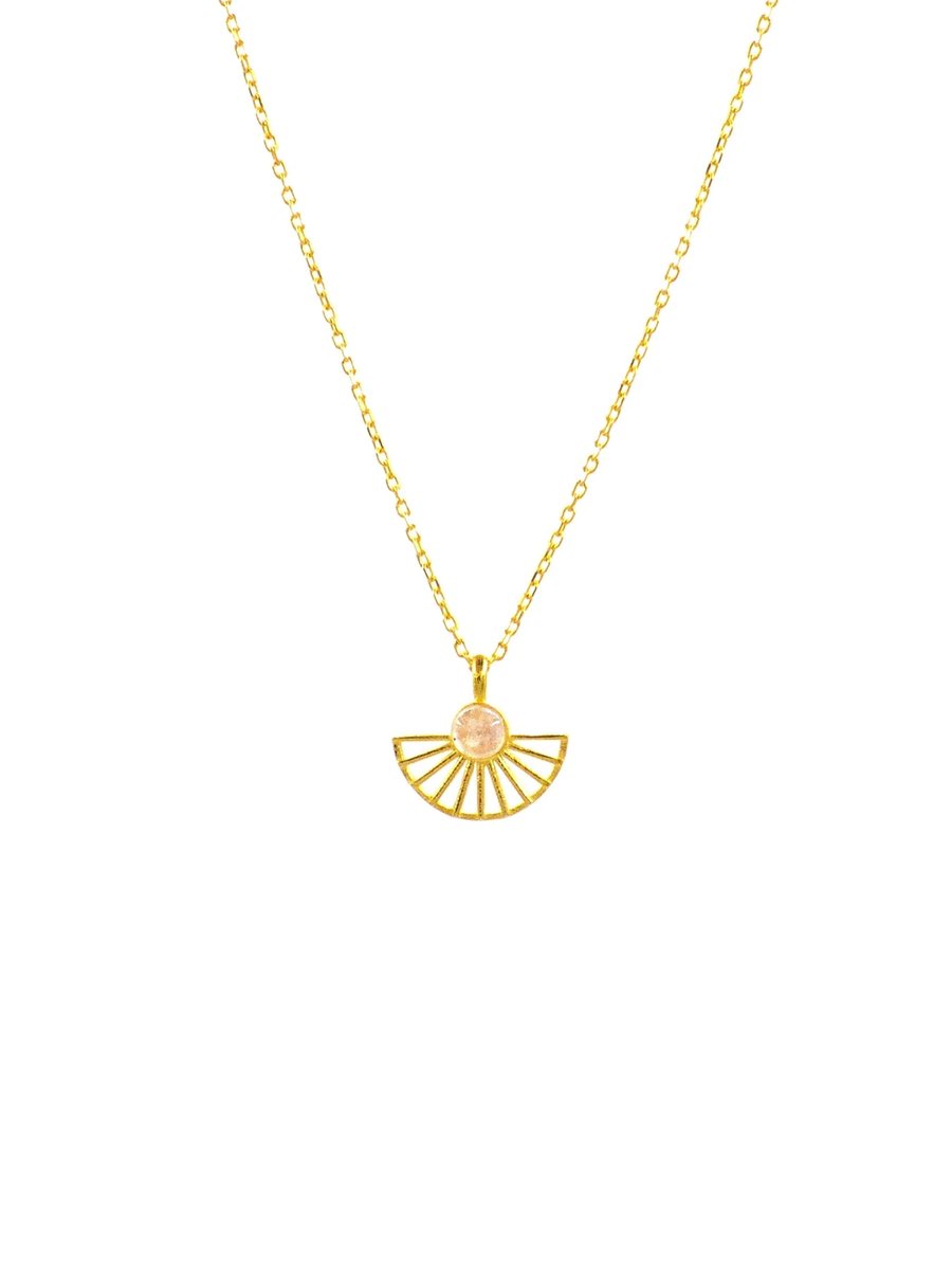 The Sunrise Fan Necklace