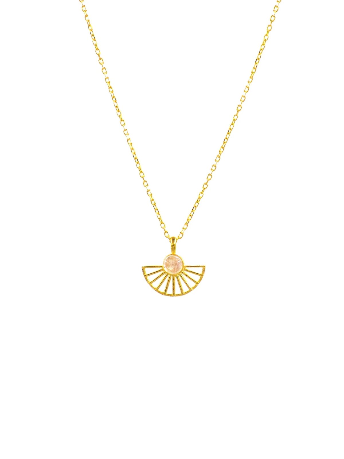 The Sunrise Fan Necklace