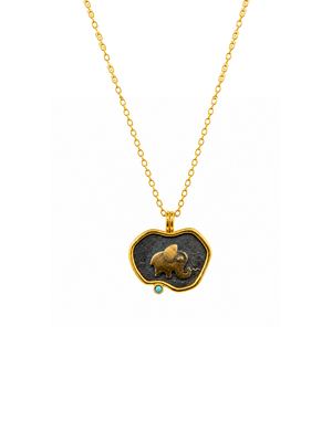The Golden Elephant Necklace 1